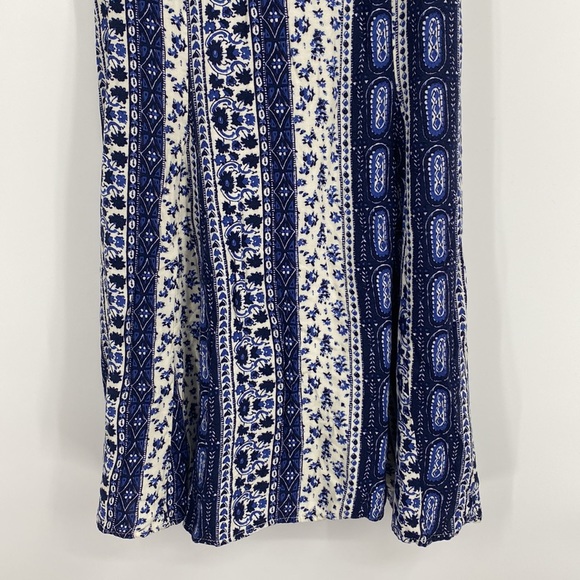 Hollister Blue and White Multi Print Boho Dress - Picture 2 of 9